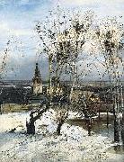 The Rooks Have Come Back was painted by Savrasov near Ipatiev Monastery in Kostroma.